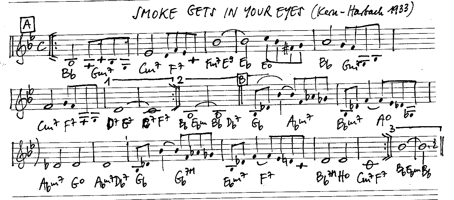 smoke in bb leadsheet – book us for your next 20s or gatsby event